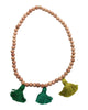 Boho Beads |  Triple Beaded Tassel Necklace