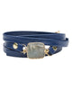 Bungalow 33 | Electric Blue Leather Stone Wrap Bracelet