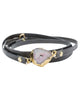 Bungalow 33 | Grey Leather Stone Wrap Bracelet