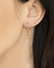 Chan Luu | Turquoise Gold Chain Thread Thru Earrings