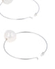 Chan Luu | White Floating Pearl Hoop Earrings