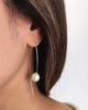 Chan Luu | White Pearl Thread Through Earrings