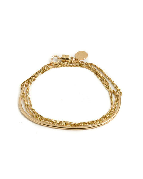 Dafne Arch Chain Wrap Bracelet 14Kt Gold-Filled 