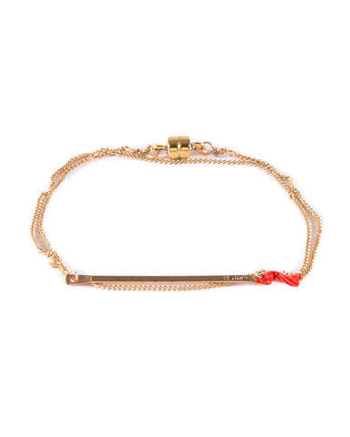 Dafne Lucky Barre Wrap Chain Bracelet 