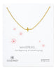 Dogeared | Gold Whispers Sideways Cross Necklace