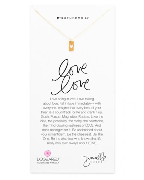 Dogeared Love to Love Gold Necklace