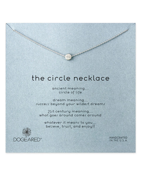 dogeared silver the circle necklace