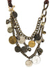 Ettika | Pretty Penny Mixed Metal Skull and Coin Necklace