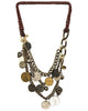 Ettika | Pretty Penny Mixed Metal Skull and Coin Necklace