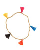 Gina Cueto | Multi Colored Mini Tassel Gold Beaded Bracelet