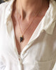 Gold & Gray | Mini Agate Arrowhead Necklace