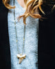 Gold & Gray | Large Shark Tooth Necklace