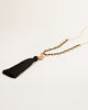 Gorjana | Leucadia Black Beaded Tassel Necklace