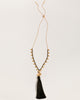 Gorjana | Leucadia Black Beaded Tassel Necklace