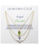 Jaimie Nicole | August Peridot Birthstone Necklace