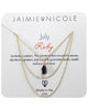 Jaimie Nicole | July Ruby Birthstone Necklace