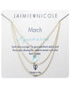 Jaimie Nicole | March Aquamarine Birthstone Necklace
