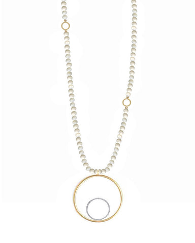 Jaimie Nicole necklace pearl jewelry long hanging circle gold 