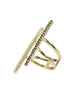 Jaimie Nicole | Gold Two Pave Bar Ring