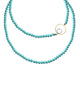 Jaimie Nicole | Turquoise Gold Circle CZ Asymmetric Necklace