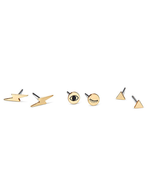 jenny bird earrings stud set gold designer jewelry 