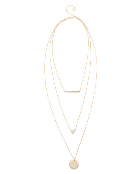 Jules Smith Triple Layer Charm Necklace