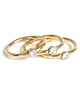 L George Designs | Crystal Gold Stacker Rings