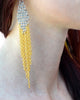 Lena Bernard | MATHEA Brass and Silver Iron Chainmail Earrings
