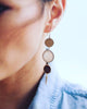Melanie Auld | Pave Oyster Blonde Wood Earrings