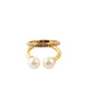 Meridian Avenue | Double Pearl Pave Ring