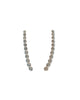Meridian Avenue |  Rounded Bar Pave Ear Climbers
