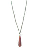 Zacasha |  Multicolored Single Tassel Necklace