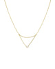 amelia simple chain necklace cz