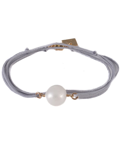 grey bracelet designer dafne light skinny slim pearl 