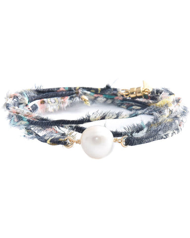 pearl fabric designer bracelets womens jewelry gift dafne