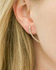 fiona gold spike earrings on