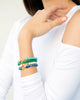 Jaimie Nicole | Sodalite Gold Circle Bracelet