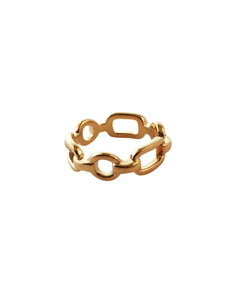 Meridian Avenue Chain Ring Gold 
