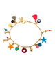 Shashi | Lilu Charm Clasp Gold Bracelet