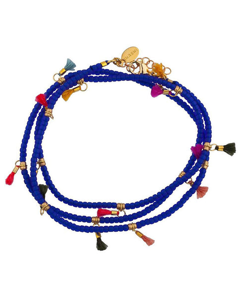 Shashi Cobalt Wrap Bracelet