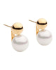 Gold Amber Sceats Pearl Ashen Earrings