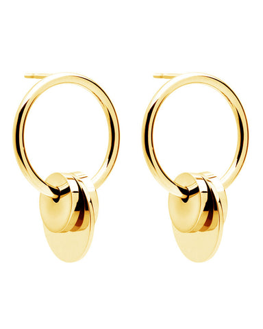 amber sceats gold bowie earrings