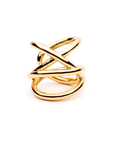 gold ring tangled stacked tyler ring designer amber sceats 