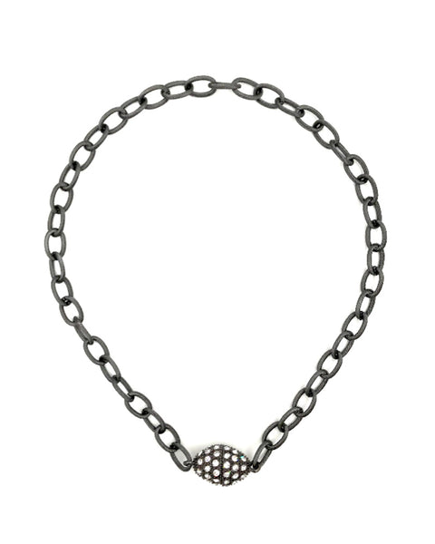 ashley gold black chain link necklace choker 