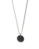 Ashley Gold | Gray Suede And Spinel Pendant Necklace