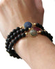 Jaimie Nicole | Onyx with Lapis Stone Bracelet