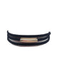 navy leather wrap bracelet front
