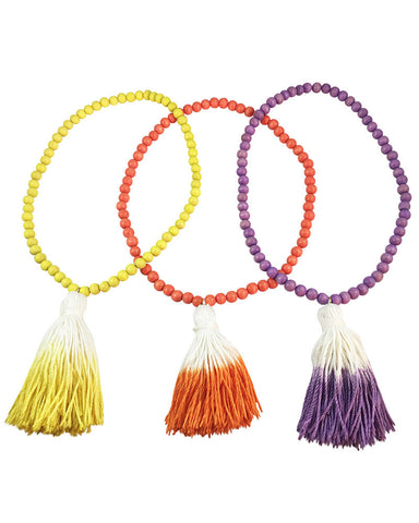 Boho Beads Large Tassel Necklace