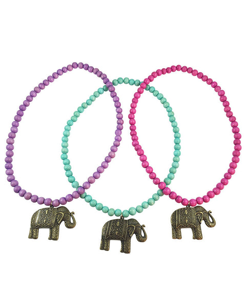 Boho Beads Elephant Beaded Necklace