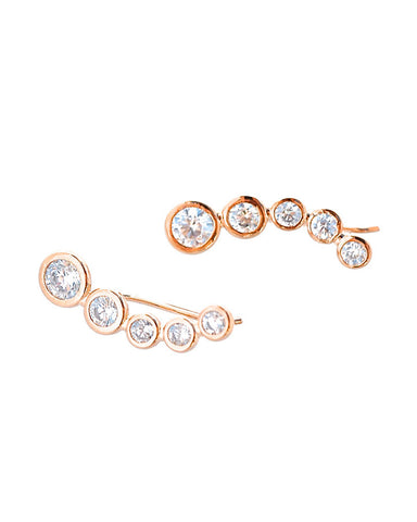Bridgette Rose Gold Ear Climbers